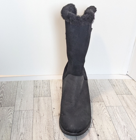 UGG Edelina waterproof suede wedge boots - Picture 9 of 16